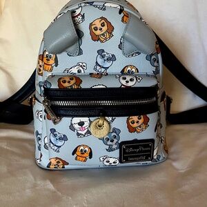 CARTOON DISNEY DOG LOUNGEFLY BAG PURSE MINI BACKPACK CUTE! VERY MINIMAL WEAR!